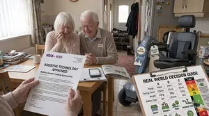 A Senior Couploe Celebrating an NDIS Mobility Scooter Funding Approval