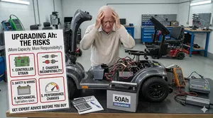 A Senior Rider Upgrading His Mobility Scooter Battery