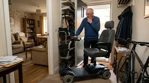 A Seneeieor Gentleman Rider Wondering if His Mobility Scooter Will Fit in His Home