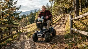 All Terrain Scooter in a Rugged Outdoor 