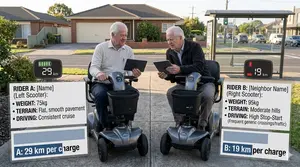 Scooter Riders Comparing Mobility Scooter Usage