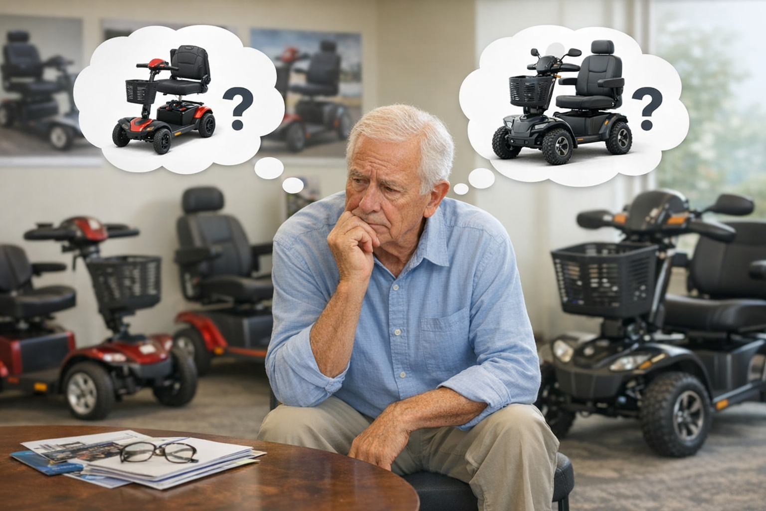 A Senior Gentleman in Decission Mode