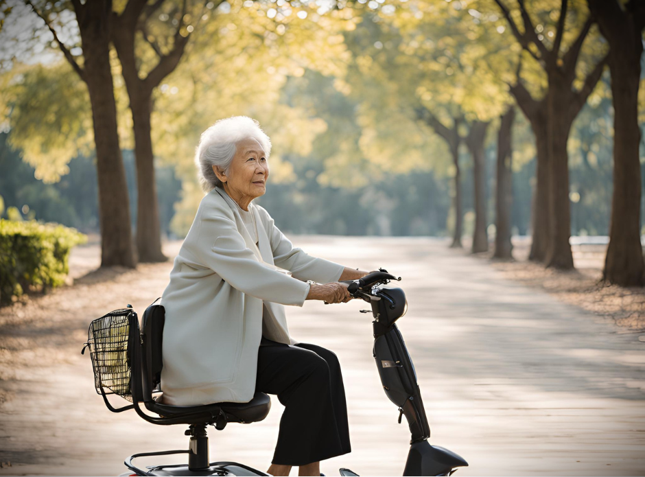 Best Mobility Scooter with an Asian Lady Best Mobility Scooter with an Asian Lady