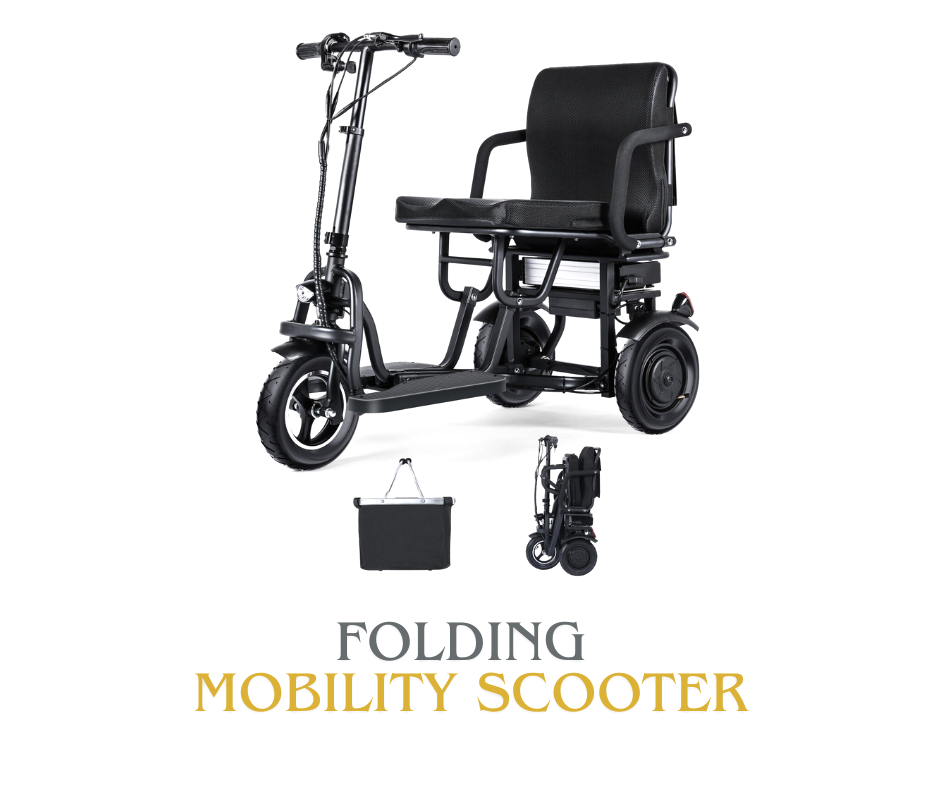 Folding Mobility Scooter with Carry Bag