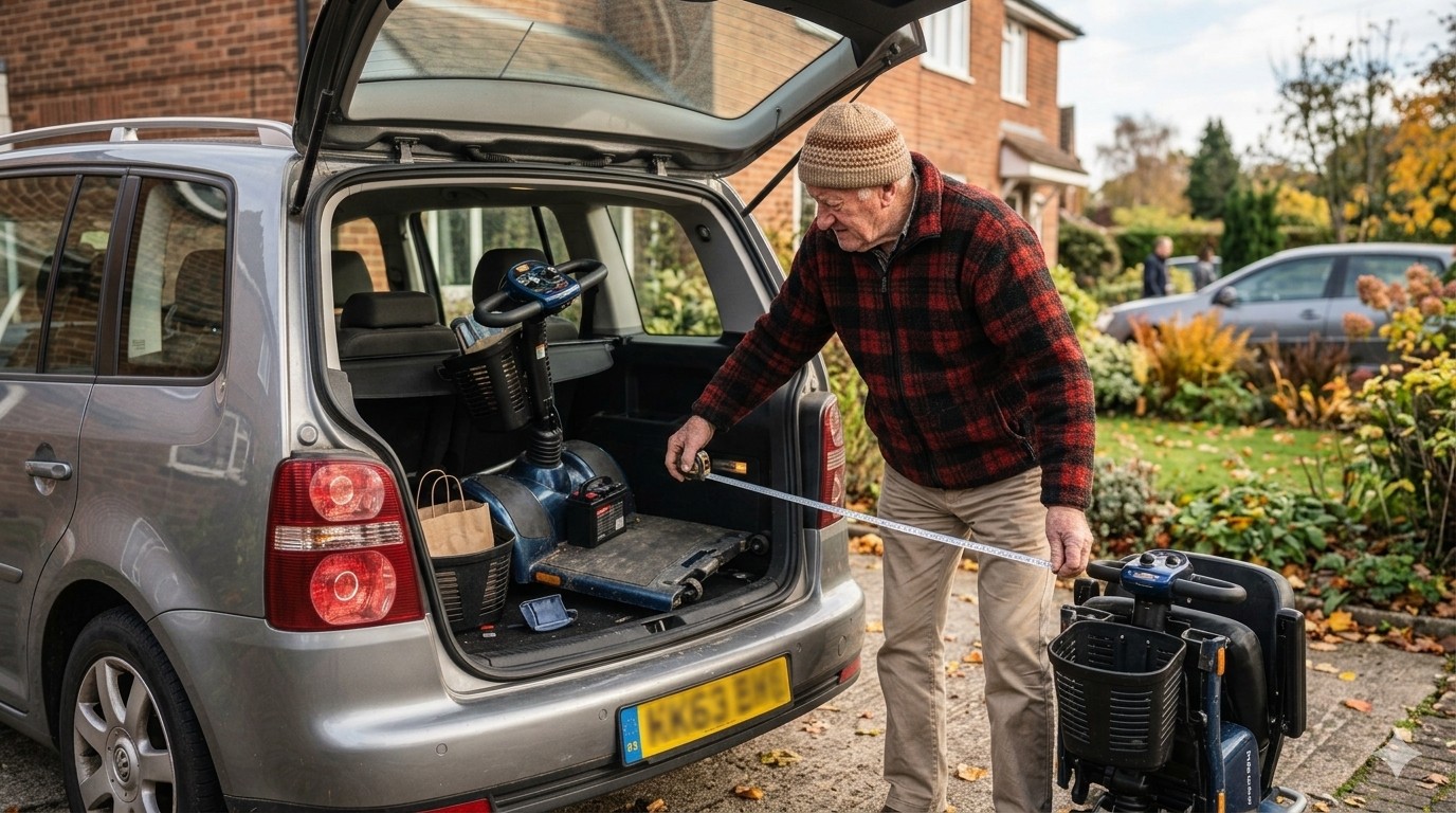 Car Boot Measurement for Mobility Scooter Car Boot Measurement for Mobility Scooter