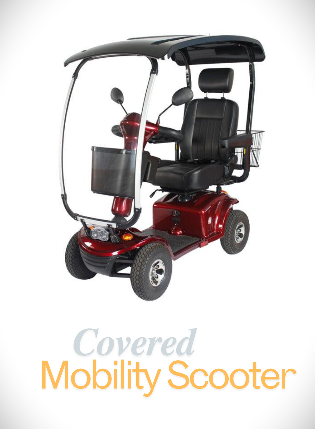 Red Covered Mobility Scooter