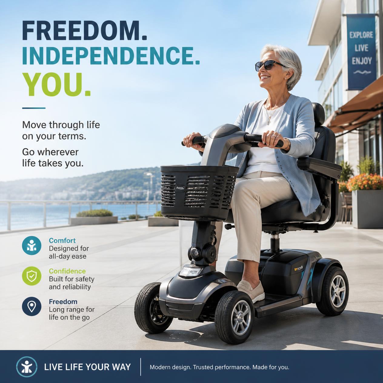 Mobility Scooter Freedom on Wheels Mobility Scooter Freedom on Wheels