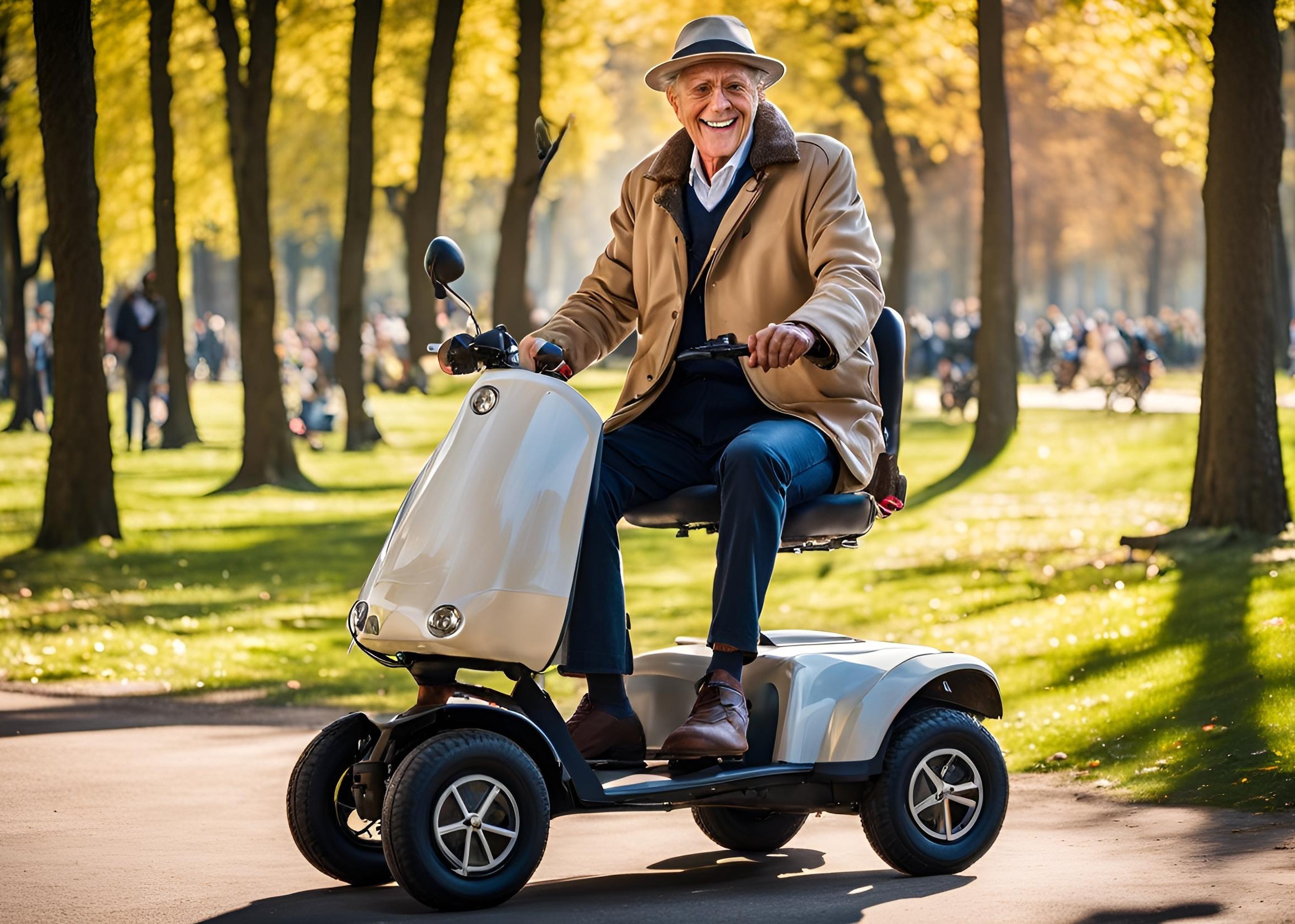A Gentleman on a Mobility Scooter