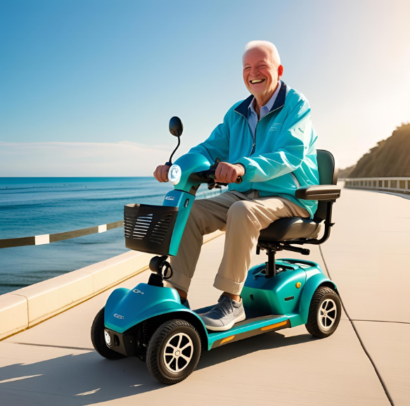 Mobility Scooter by the Sea Mobility Scooter by the Sea