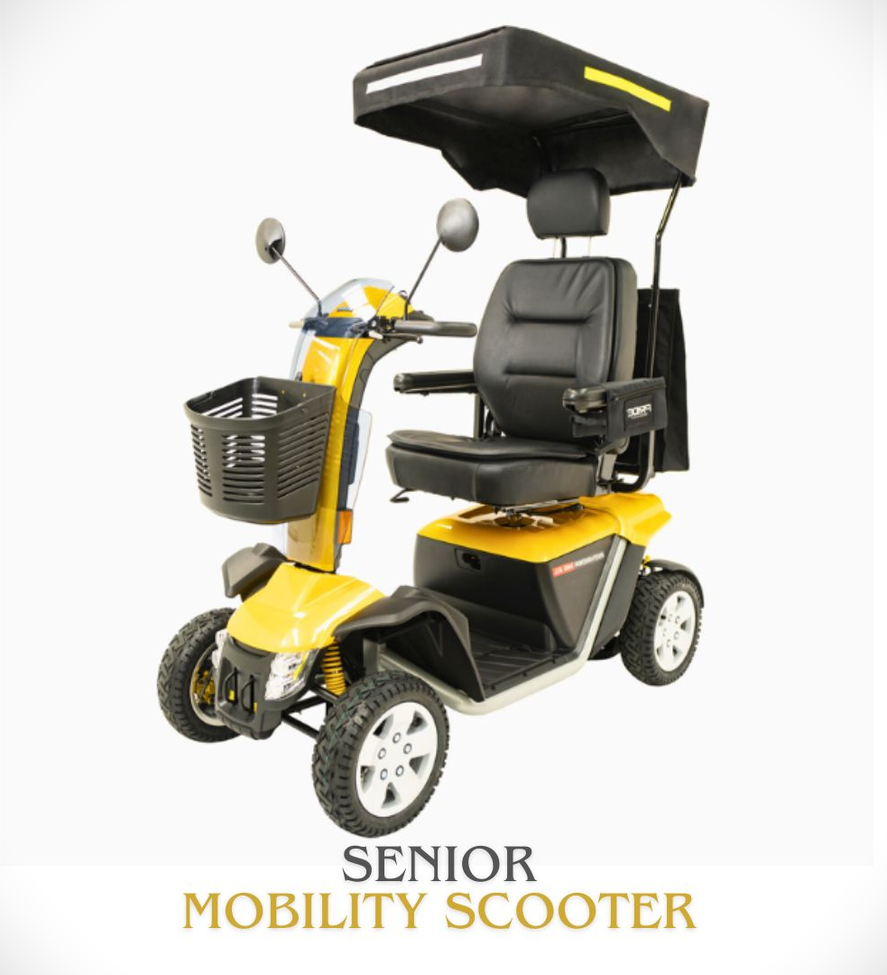 Yellow Senior Mobility Scooter