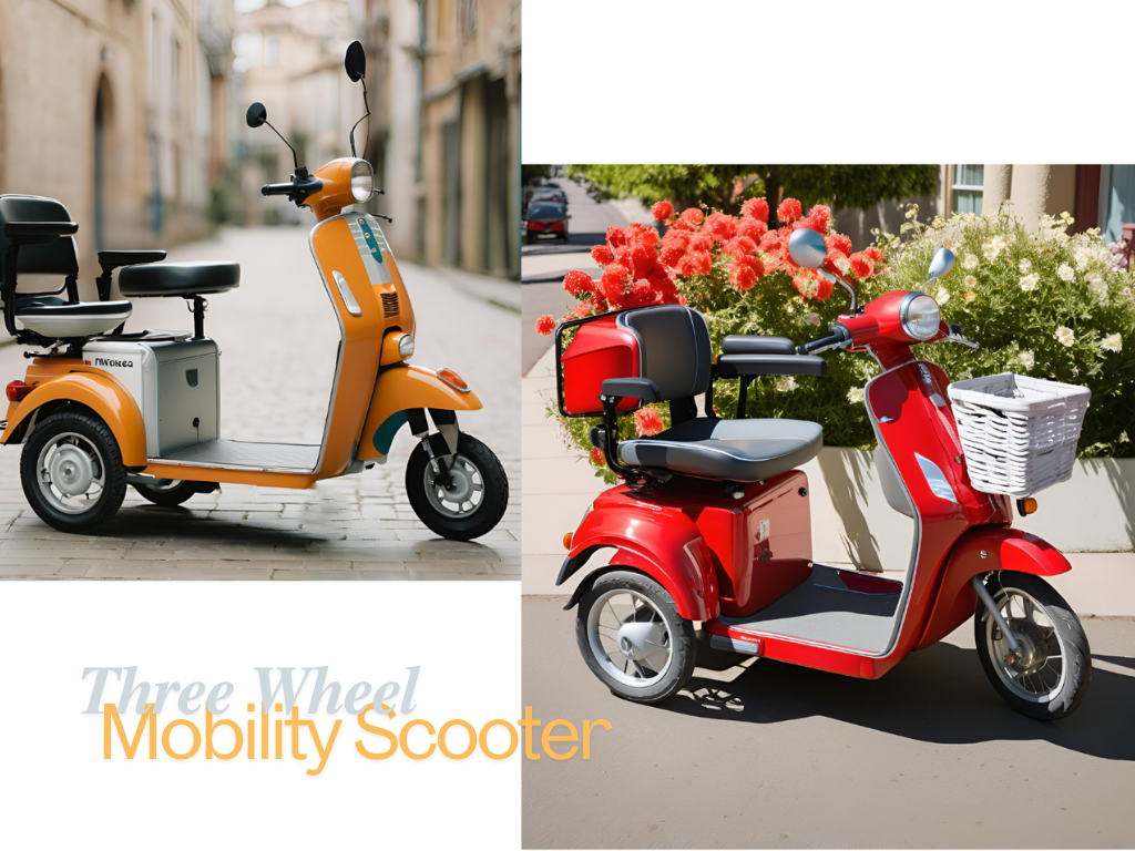 Three Wheel Mobility Scooter Collage Three Wheel Mobility Scooter Collage